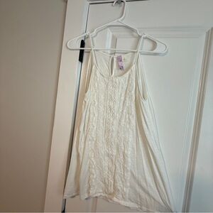 Elegant Cream Lace Women's Top